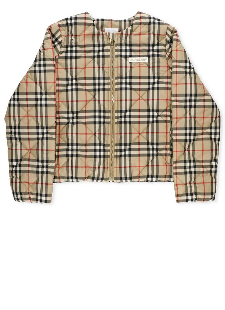 商品Burberry|Burberry Kids Vintage Checked Zip-Up Jacket,价格¥2659,第1张图片