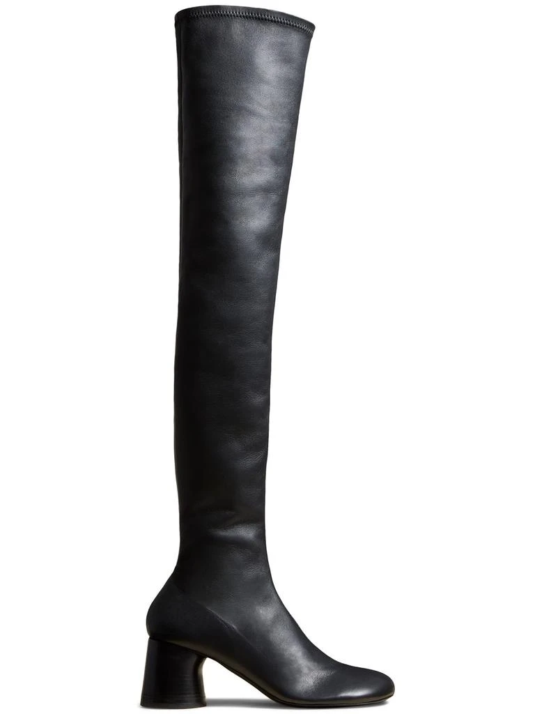 商品Khaite|45mm Admiral Leather Over-the-knee Boots,价格¥4719,第1张图片