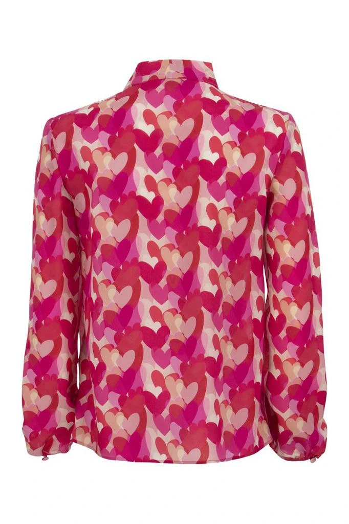 商品RED Valentino|RED VALENTINO Silk shirt with heart print,价格¥2099,第2张图片详细描述