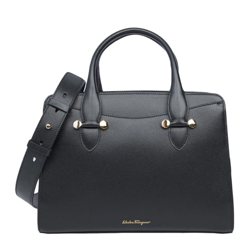 商品[国内直发] Salvatore Ferragamo|Salvatore Ferragamo 菲拉格慕 女士黑色手提包 21-G925-1684042,价格¥4762,第1张图片