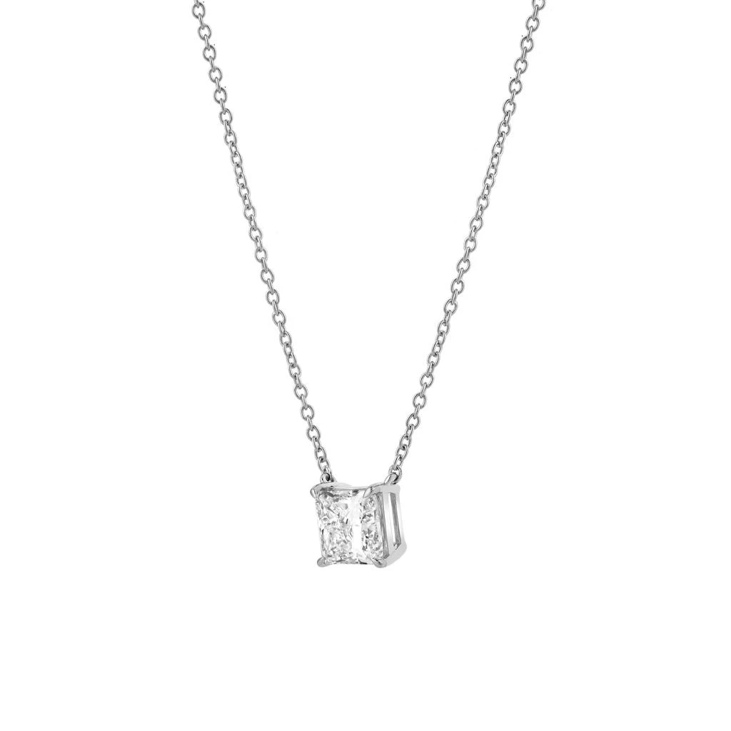 商品LuvMyJewelry|Princess Charm 14K Gold Lab Grown Diamond Necklace - 1 ct,价格¥5770,第2张图片详细描述