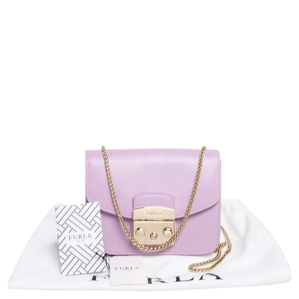 Furla Lavender Leather Mini Metropolis Chain Crossbody Bag 商品