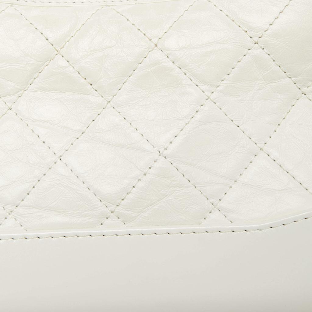 商品[二手商品] Chanel|Chanel Off White Quilted Leather Gabrielle Hobo,价格¥23319,第7张图片详细描述