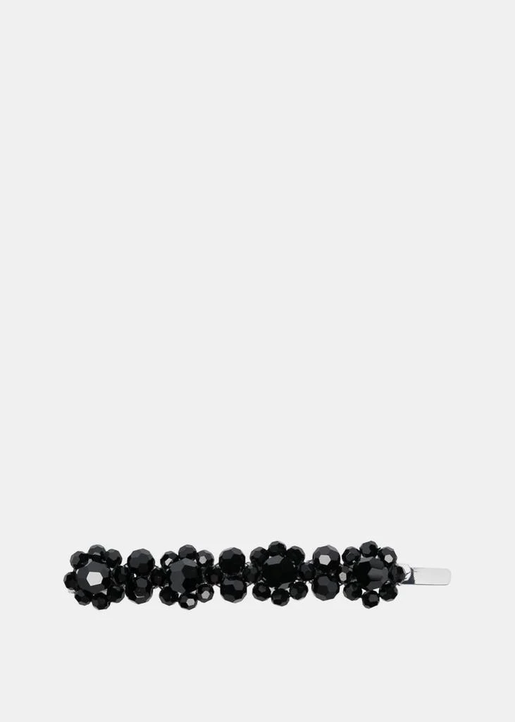 商品Simone Rocha|Simone Rocha Medium Black Flower Hair Clip,价格¥748,第1张图片