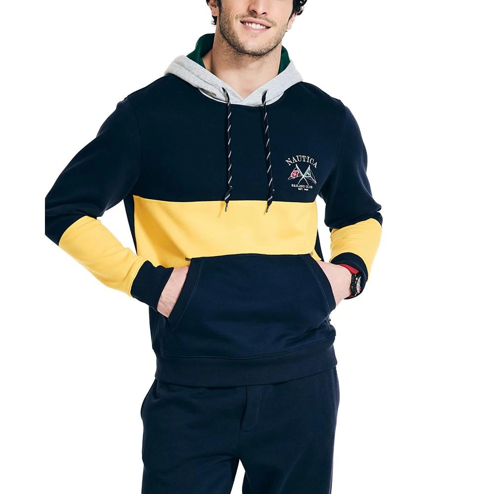 商品Nautica|Men's Long-Sleeve Colorblocked Logo Hoodie,价格¥402,第1张图片