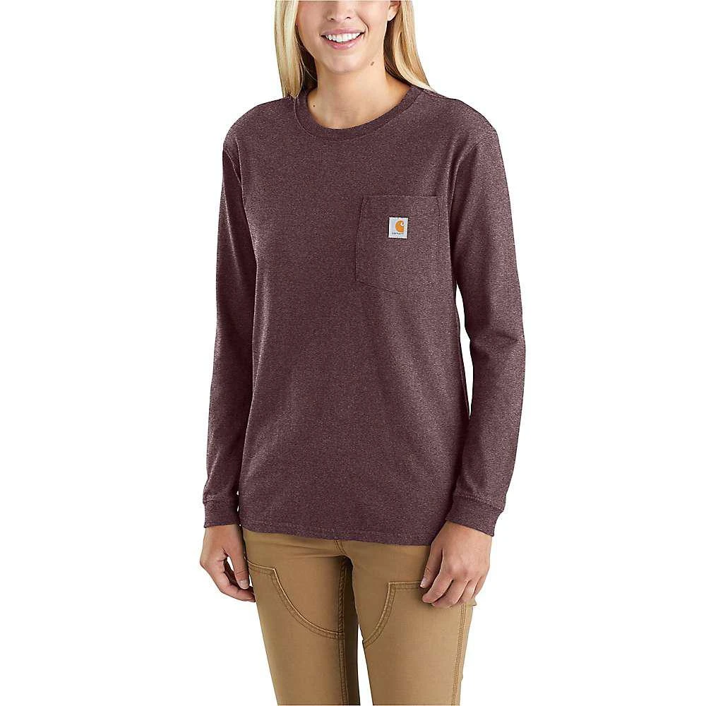 商品Carhartt|Carhartt Women's Loose Fit Heavyweight LS Pocket T-Shirt,价格¥157,第1张图片