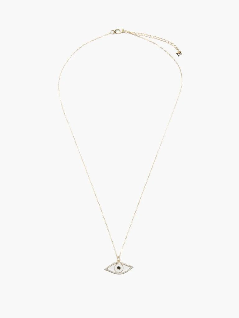 商品MATEO|Eye of Protection diamond & 14kt gold necklace,价格¥15770,第3张图片详细描述