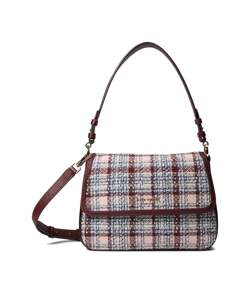 商品Kate Spade|Hudson Tweed 中号 翻盖单肩包,价格¥1266,第1张图片