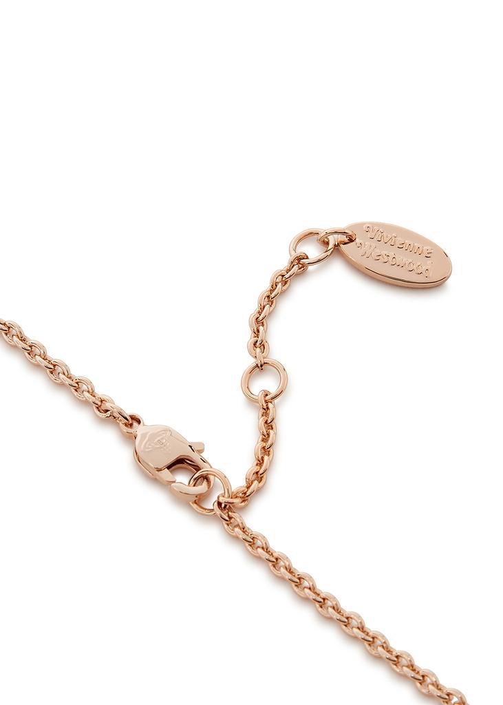 商品Vivienne Westwood|Mayfair Mini Bas Relief rose gold-tone orb necklace,价格¥734,第6张图片详细描述