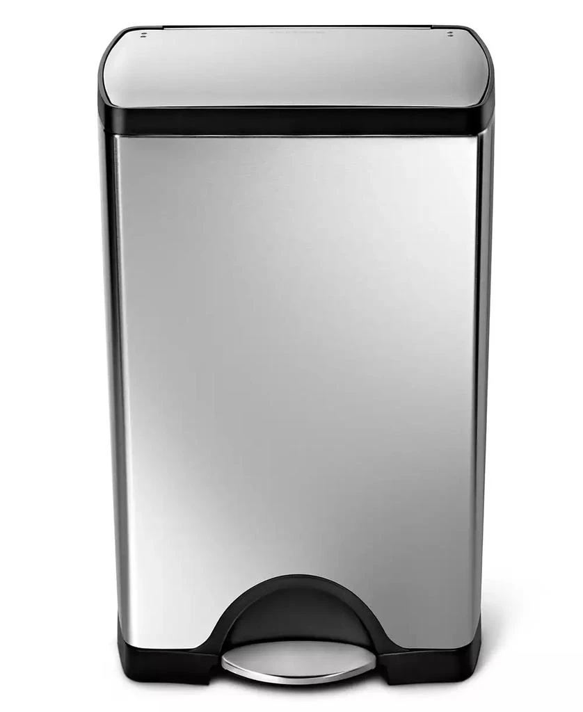 商品simplehuman|38-Liter Deluxe Rectangular Step Trash Can,价格¥780,第3张图片详细描述