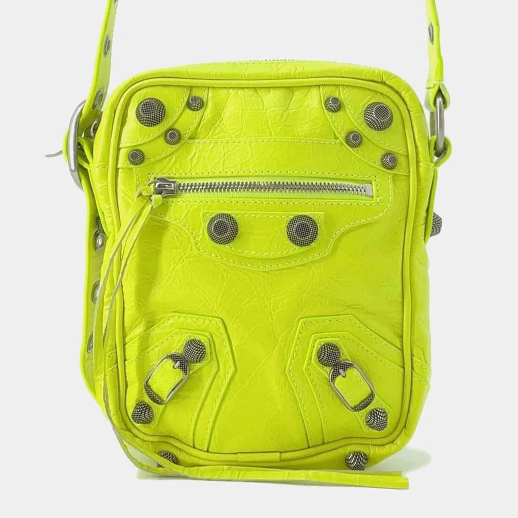 商品[二手商品] Balenciaga|Balenciaga Yellow Lambskin Le Cagole Men's Shoulder Bag,价格¥12058,第1张图片