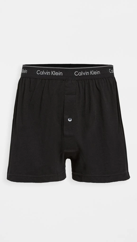 商品Calvin Klein|Cotton Classic Fit 3-Pack Knit Boxers,价格¥323,第2张图片详细描述