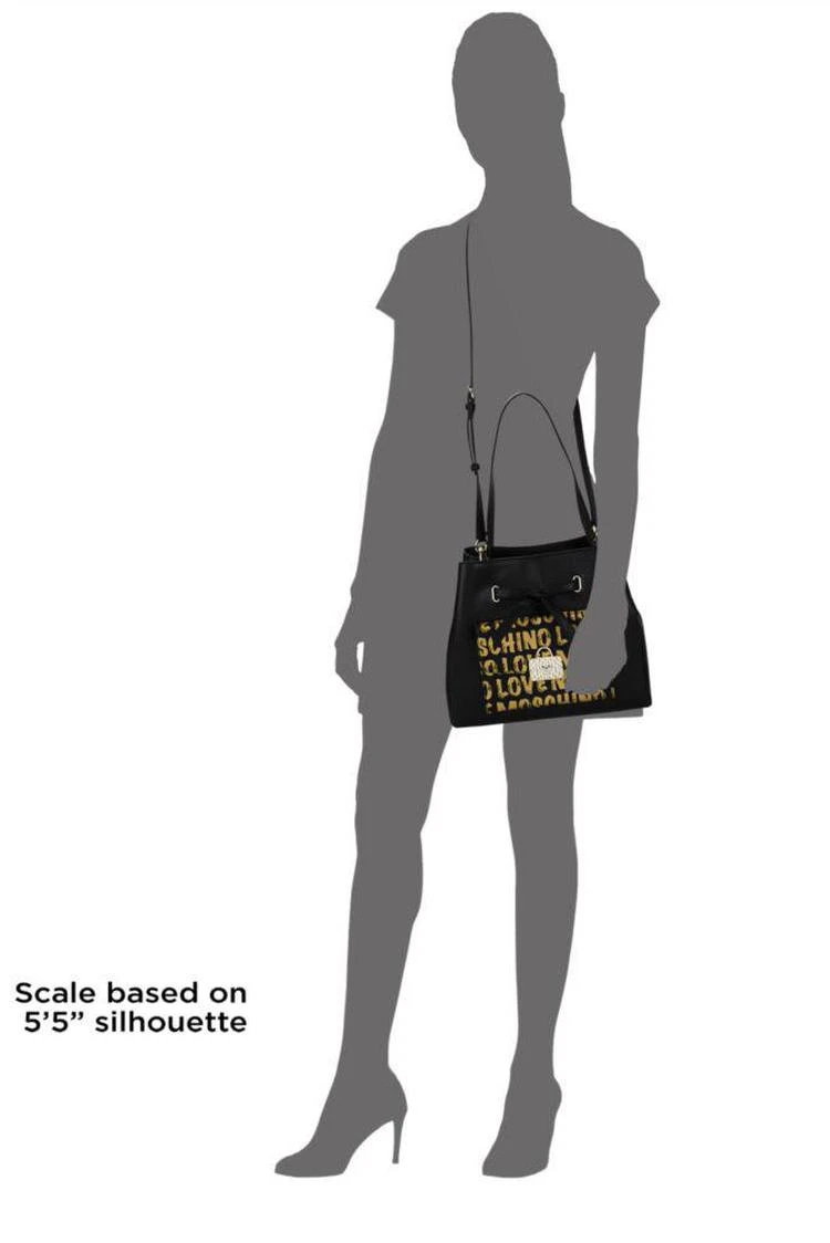 商品Moschino|Logo Writing Snap Tote,价格¥826,第3张图片详细描述