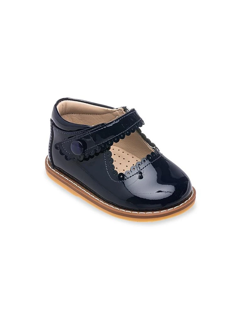 商品Elephantito|Kid's Scallop Patent Leather Mary Jane Flats,价格¥491,第1张图片