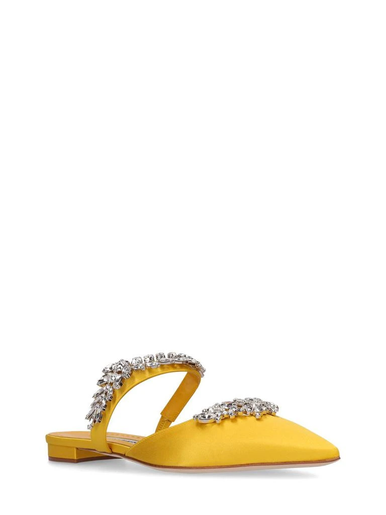 商品Manolo Blahnik|10mm Lurum Satin Flats,价格¥9916,第2张图片详细描述