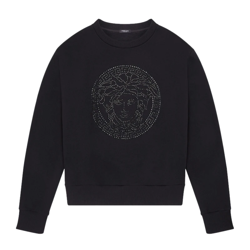 商品[国内直发] Versace|VERSACE 黑色女士卫衣/帽衫 1001570-1A01174-1B000,价格¥4332,第1张图片