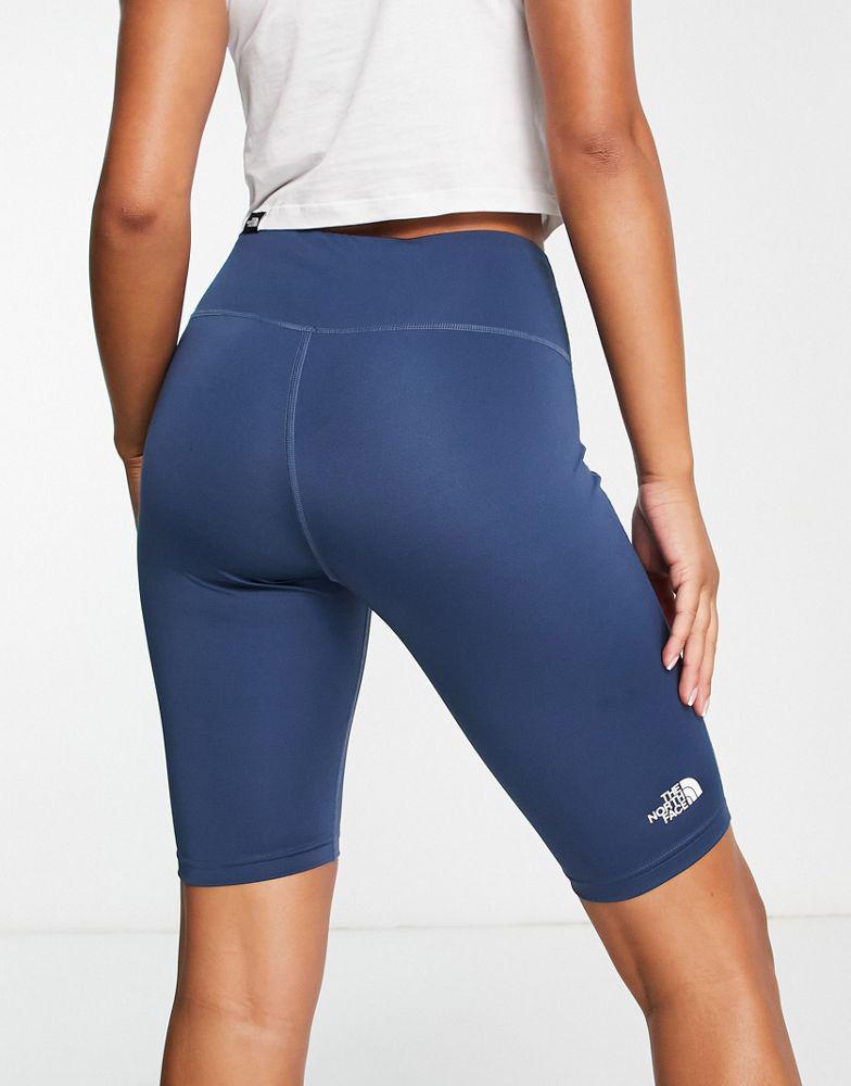 The North Face Training Flex high waist legging shorts in navy商品第2张图片规格展示