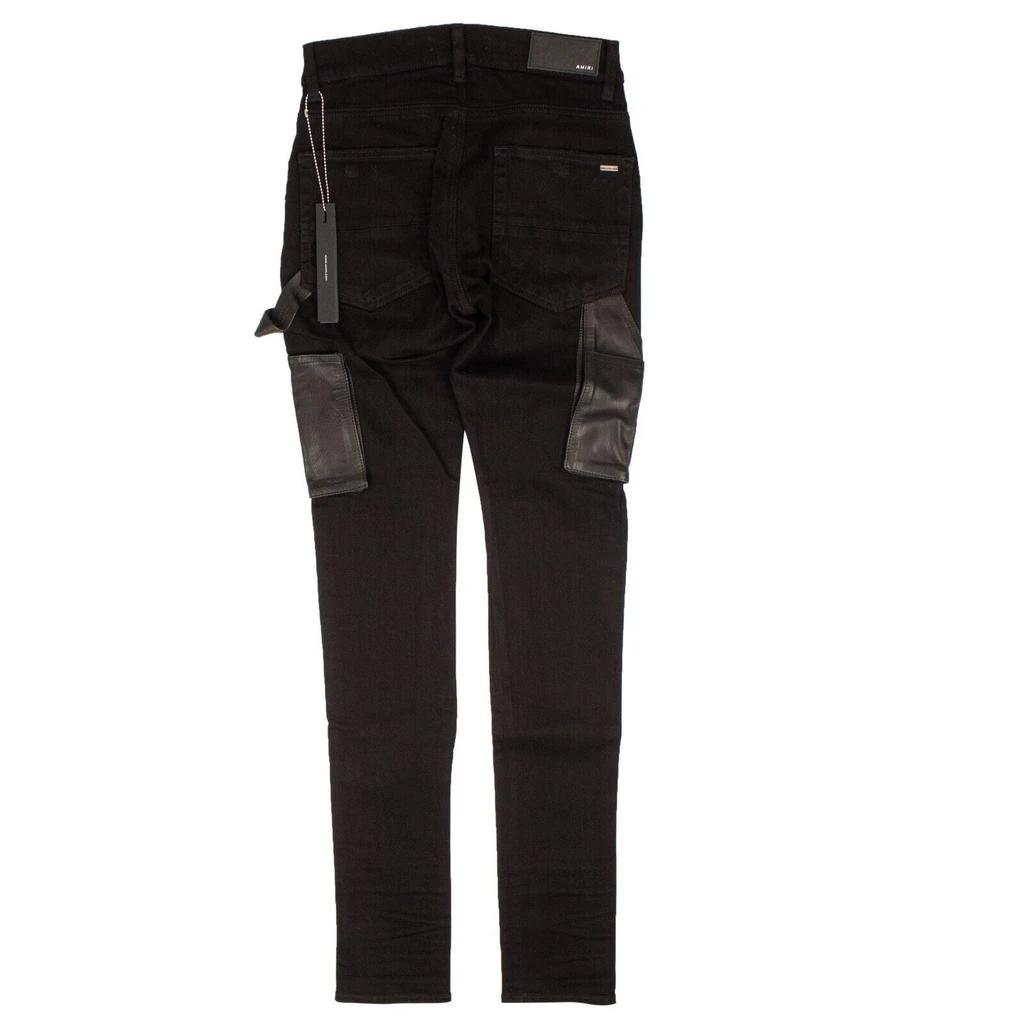 商品AMIRI|Black Denim Leather Workman Pants,价格¥2149,第4张图片详细描述