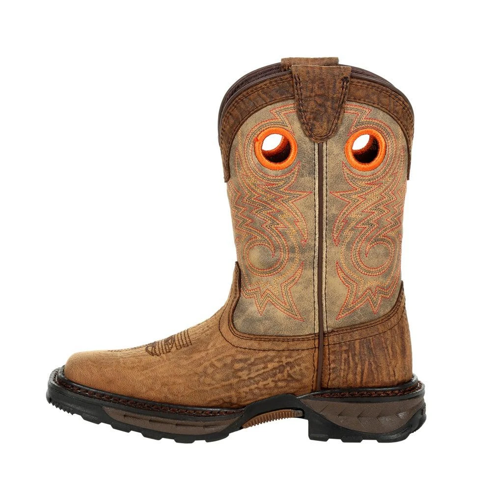 商品Durango|Maverick XP Bay Brown Square Toe Cowboy Boots (Big Kid),价格¥863,第3张图片详细描述