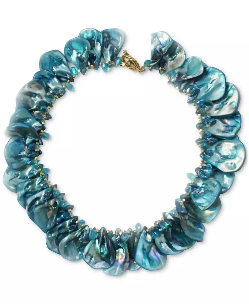 商品Michael Gabriel Designs|Caribbean Cruise Ocean Blue Statement Necklace,价格¥1596,第1张图片