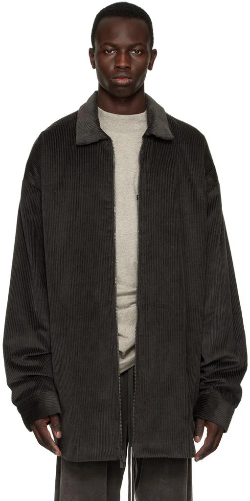 商品Essentials|Gray Shirttail Jacket,价格¥1135,第1张图片