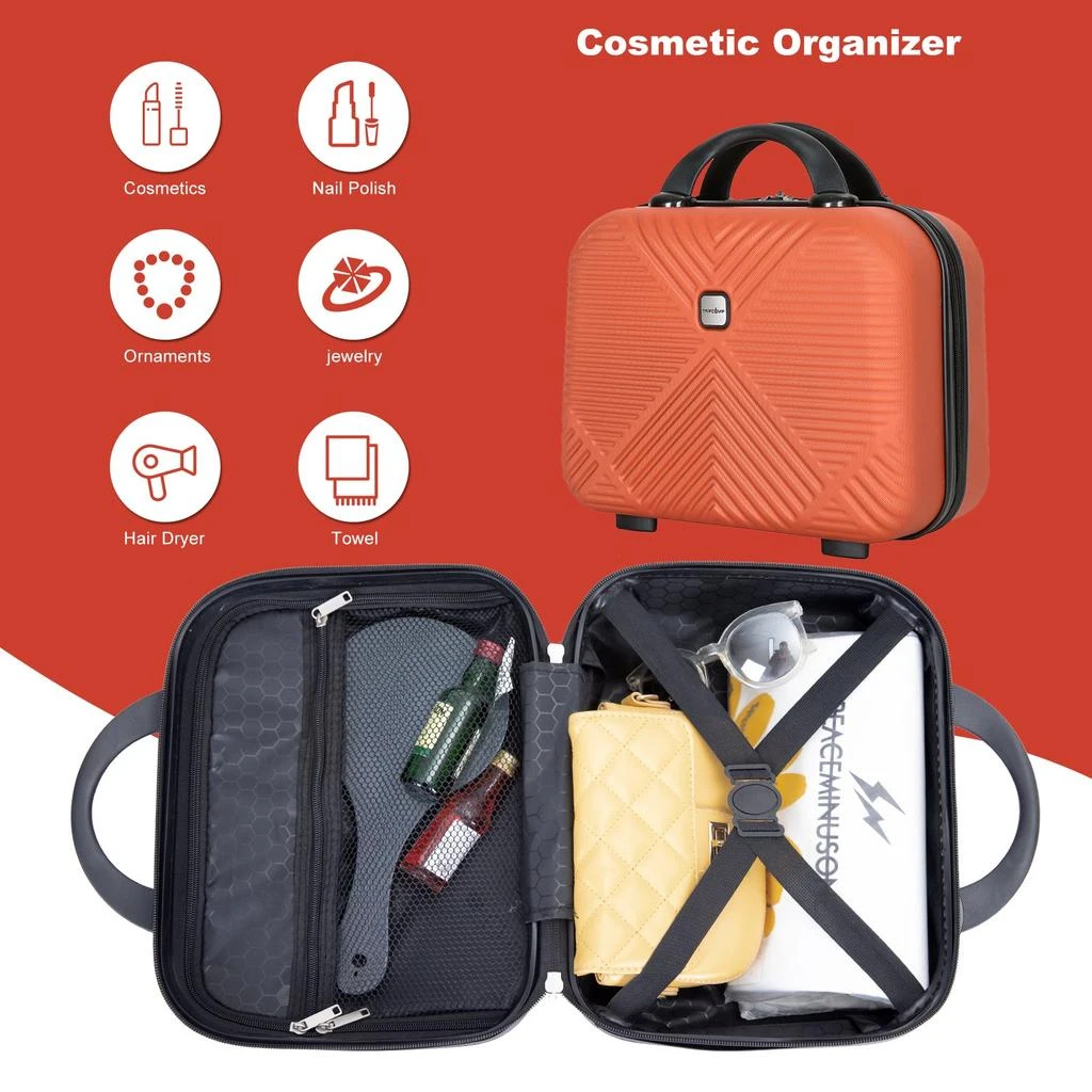 商品Streamdale Furniture|Streamdale Deluxe Two-Piece Carry-On and Cosmetic Case Set,价格¥852,第3张图片详细描述