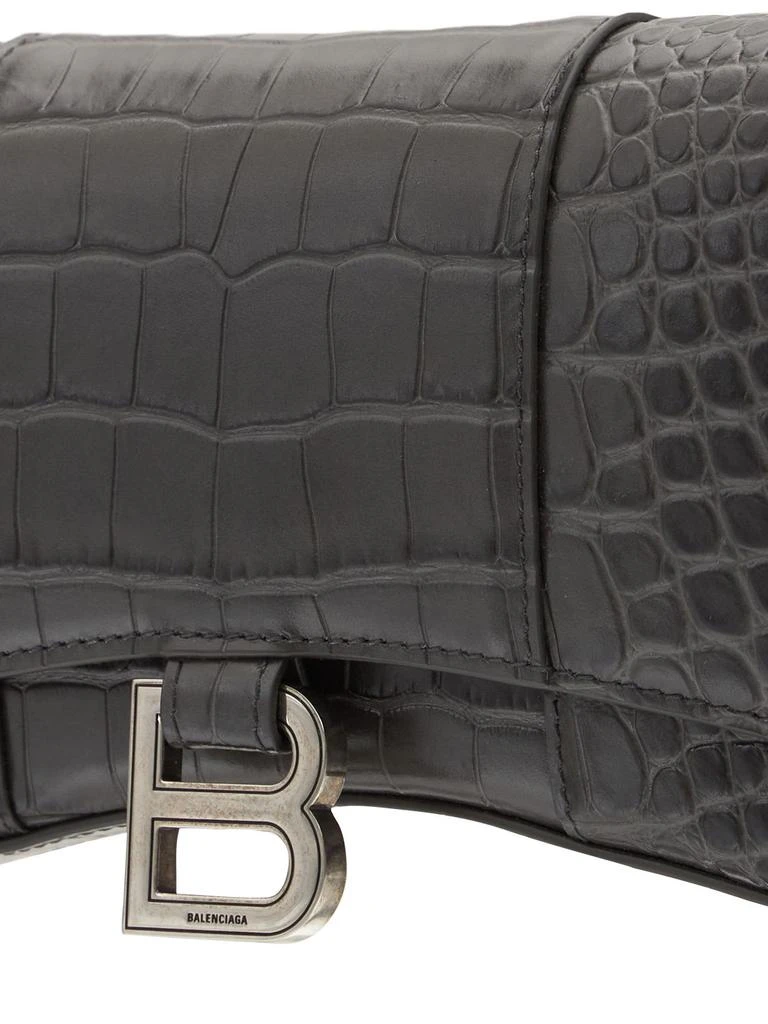 商品Balenciaga|Hourglass Embossed Leather Chain Wallet,价格¥13415,第4张图片详细描述
