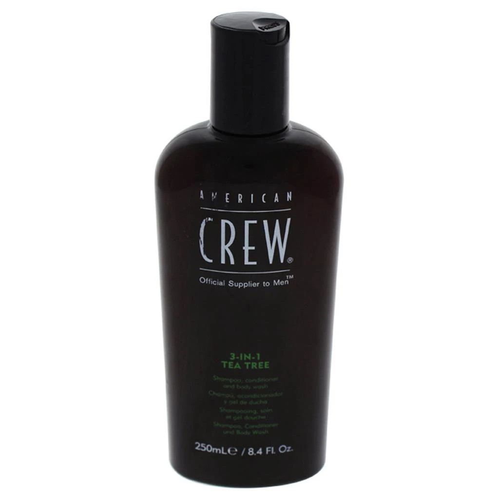 商品American Crew|3-In-1 Tea Tree Shampoo, Conditioner & Body Wash by American Crew for Men - 8.4 oz Shampoo, Conditioner & Body Wash,价格¥141,第1张图片