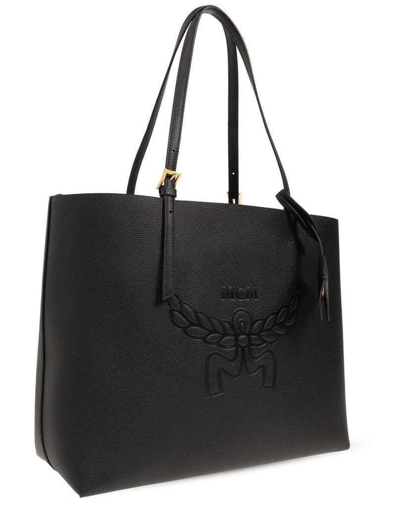 商品MCM|MCM Himmel Logo Debossed Medium Tote Bag,价格¥9003,第3张图片详细描述