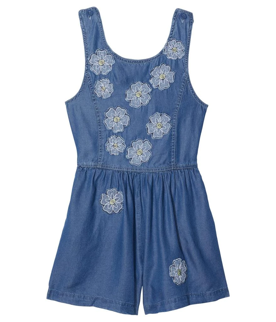 商品PEEK|Flower Cascade Embroidered Applique Romper (Toddler/Little Kids/Big Kids),价格¥210,第1张图片