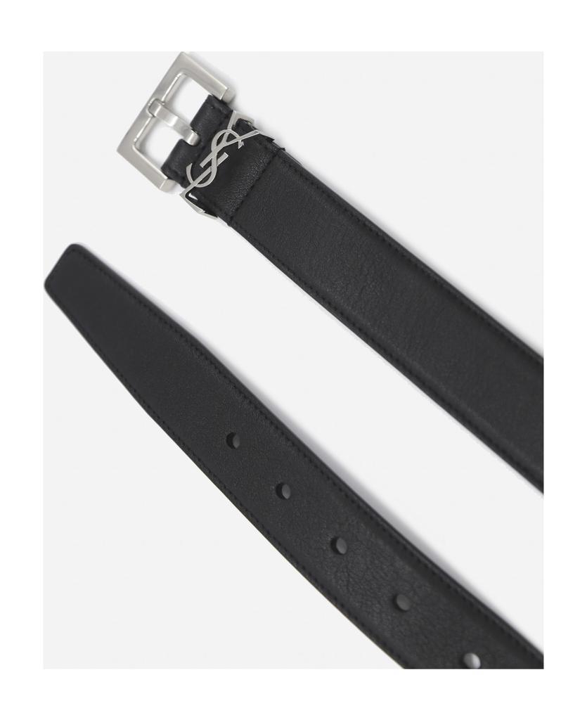 商品Yves Saint Laurent|Monogram Leather Belt,价格¥2900,第5张图片详细描述