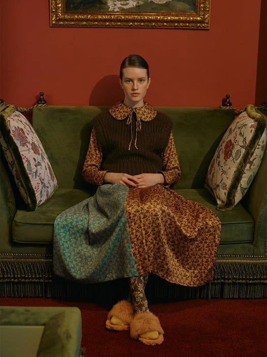 商品NEUL|Chambre Blouse_Chai Tea (Orange Brown),价格¥1677,第3张图片详细描述
