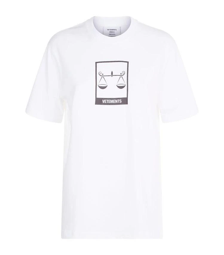 商品Vetements|Libra Horoscope T-Shirt,价格¥520,第1张图片
