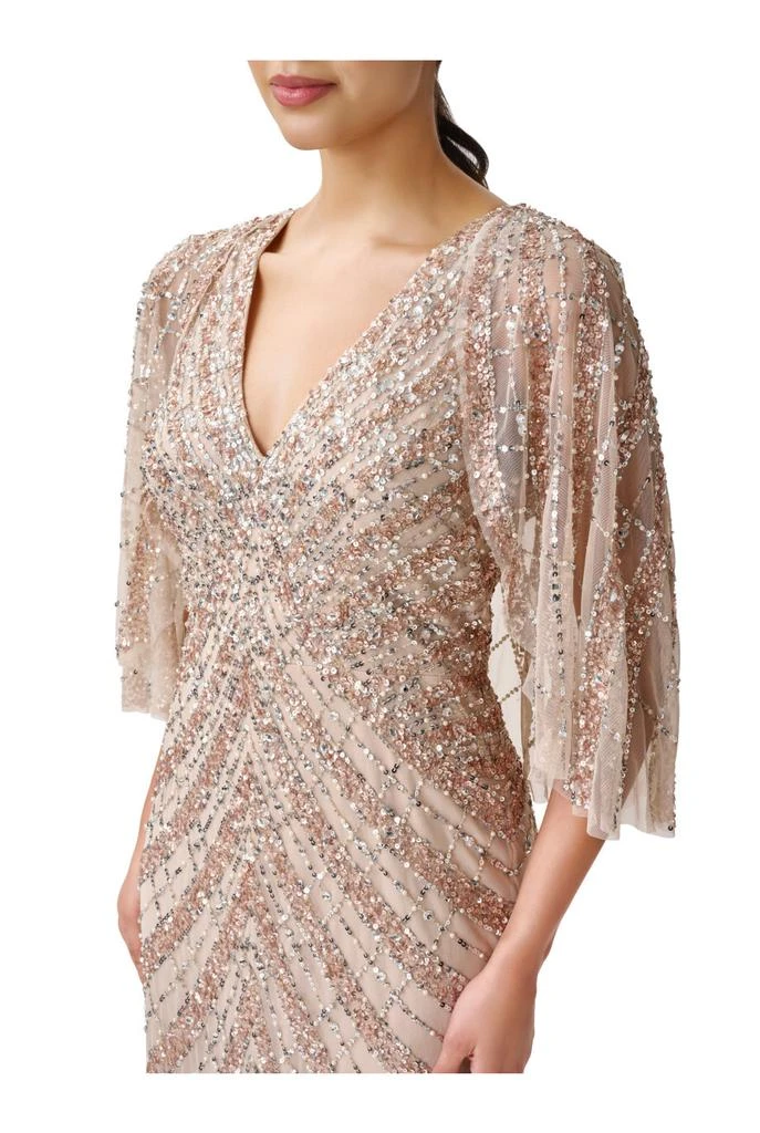 商品Aidan Mattox|Fully beaded column gown,价格¥3667,第4张图片详细描述
