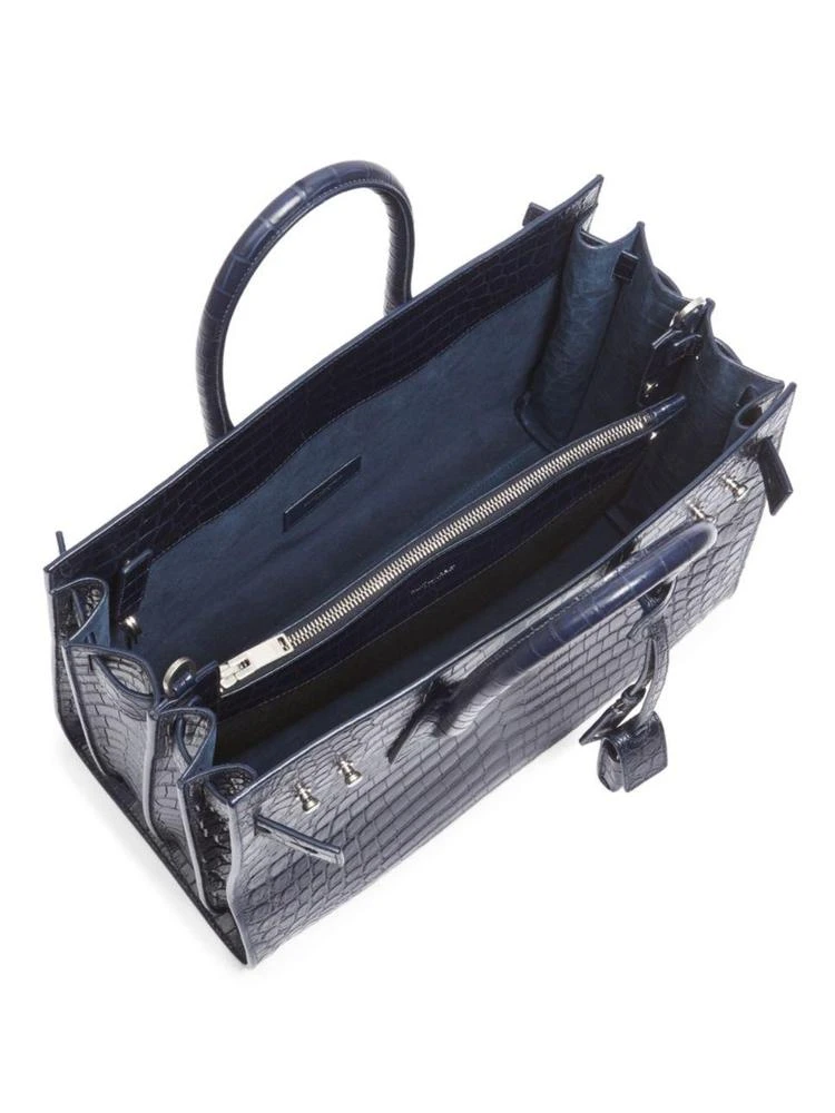 商品Yves Saint Laurent|Small Sac De Jour Croco-Embossed Leather Carryall,价格¥12392,第2张图片详细描述