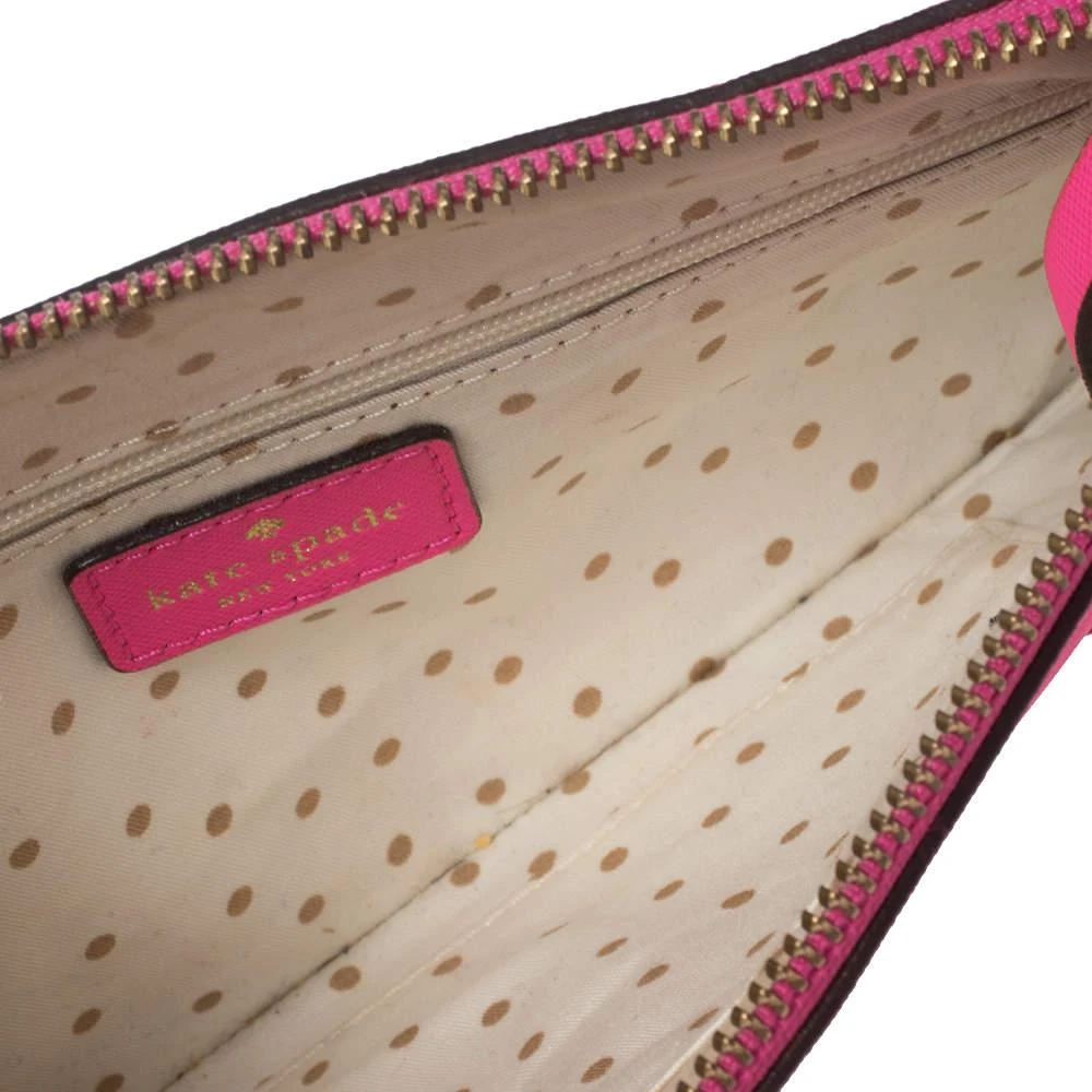 Kate Spade Pink Saffiano Leather Top Zip Slim Crossbody Bag 商品