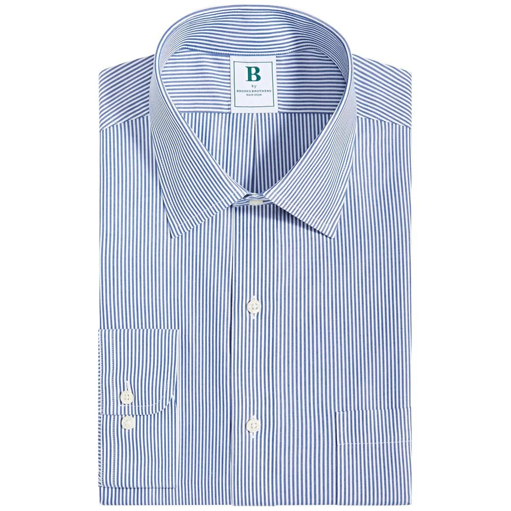 商品Brooks Brothers|Men's Regular Fit Non-Iron Bengal Stripe Dress Shirt,价格¥530,第4张图片详细描述
