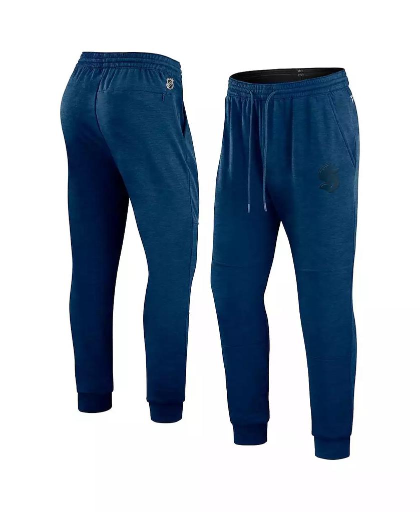 Мужские спортивные штаны Seattle Kraken Authentic Pro Road Jogger Sweatpants цвета «темно-голубой меланж» image 2
