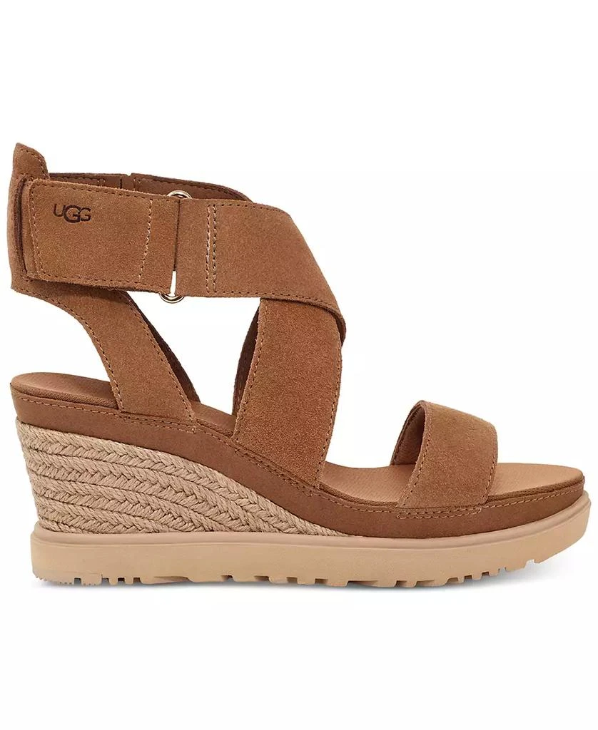 商品UGG|Women's Ileana Ankle-Strap Espadrille Platform Wedge Sandals,价格¥364,第2张图片详细描述