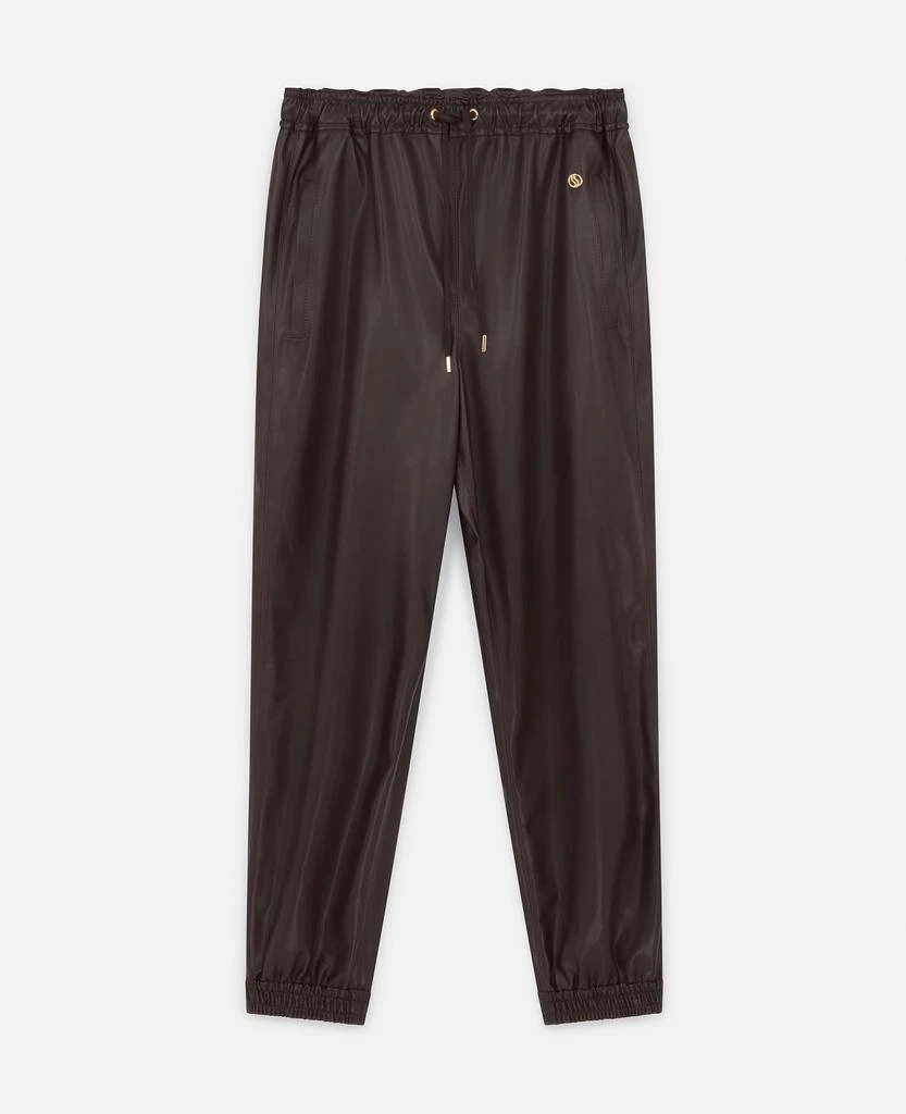 商品Stella McCartney|Stella McCartney - Drawstring Alter Mat Joggers, Woman, Dark chocolate brown, Size: 38,价格¥3803,第1张图片