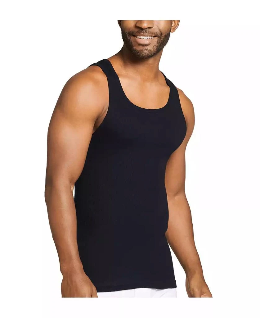 商品Jockey|Men's Cotton A-shirt Tank Top, Pack of 4,价格¥159,第2张图片详细描述