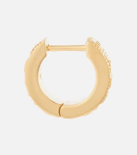 商品Balenciaga|Force sterling silver hoop earrings,价格¥5286,第2张图片详细描述