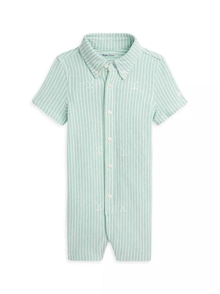 商品Ralph Lauren|Baby Boy's Oxford Romper,价格¥369,第1张图片