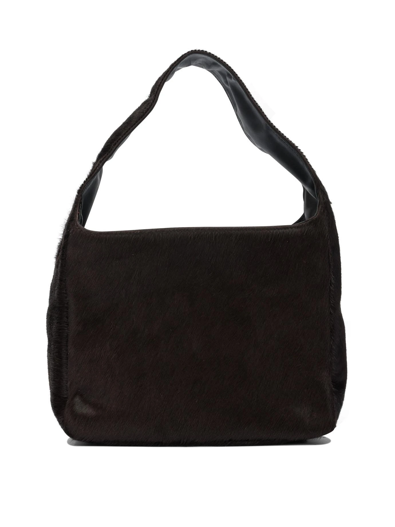 商品��【商品预售15天发货】 Our Legacy|Our Legacy 男士单肩包 A4258BCHCHOCOLATEHAIRONHIDEBROWN 黑色,价格¥8245,第4张图片详细描述