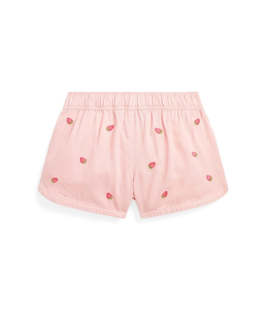 商品Ralph Lauren|Strawberry Cotton Twill Shorts (Little Kids),价格¥259,第2张图片详细描述