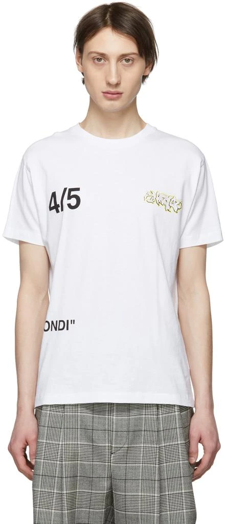 商品Off-White|White Bus Skinny T-Shirt,价格¥875,第1张图片