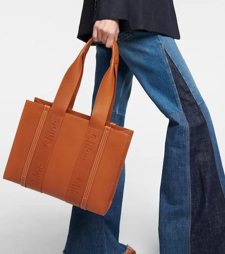 商品Chloé|Woody Medium leather tote bag,价格¥14529,第2张图片详细描述