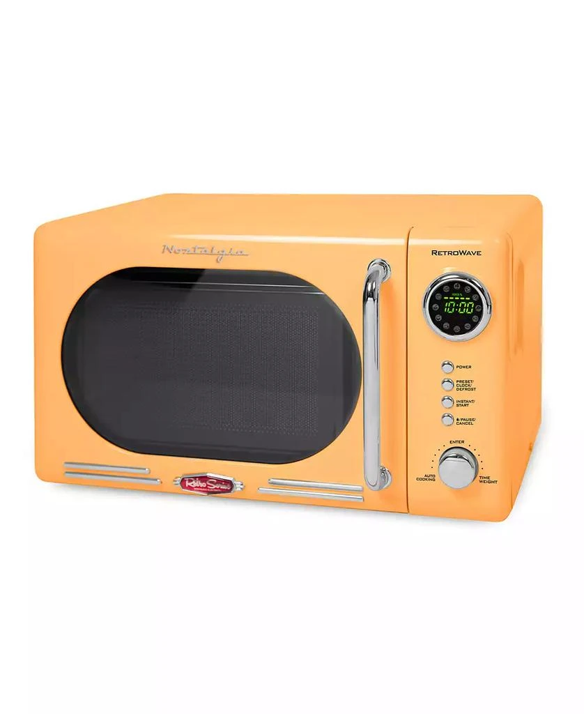 商品Nostalgia|Retro 0.7 Cubic Foot 700 Watt Countertop Microwave Oven,价格¥1495,第1张图片