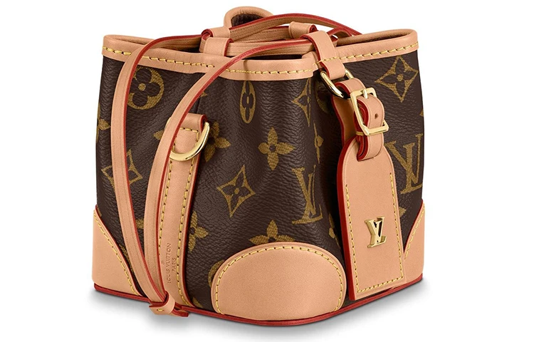商品[国内直发] Louis Vuitton|NOE 经典老花满印 牛皮 水桶包烧卖包单肩斜挎包 女款 棕色,价格¥18148,第3张图片详细描述