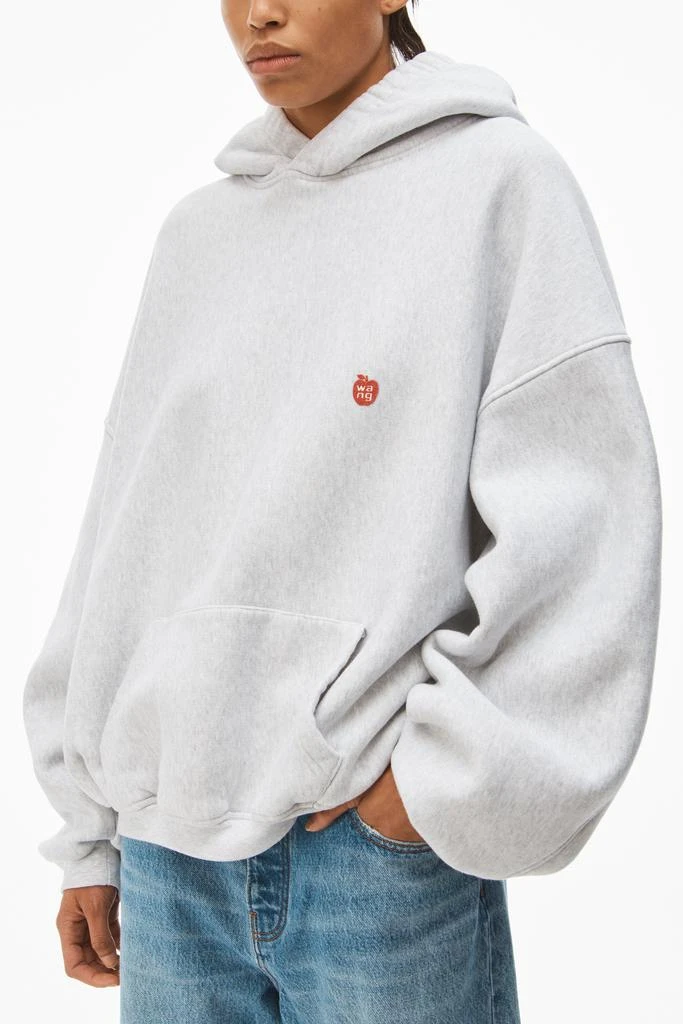 商品Alexander Wang|APPLE PUFF HOODED SWEATSHIRT IN TERRY,价格¥1528,第4张图片详细描述